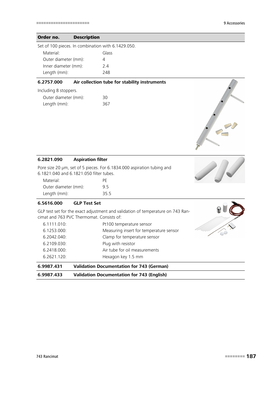 Metrohm 743 Rancimat User Manual | Page 195 / 197