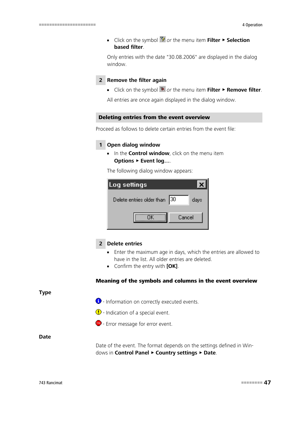 Metrohm 743 Rancimat User Manual | Page 55 / 197