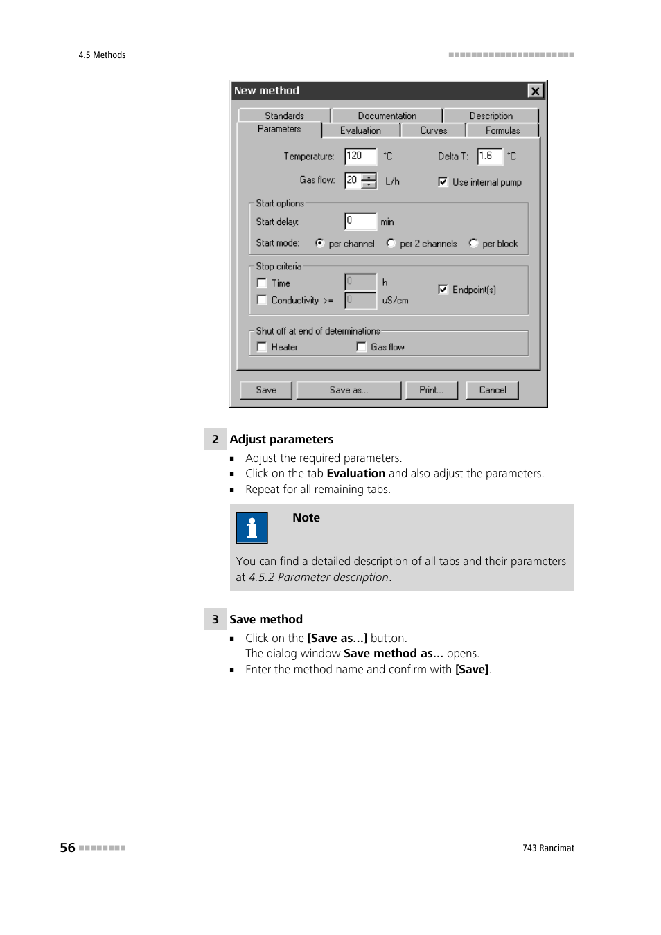 Metrohm 743 Rancimat User Manual | Page 64 / 197