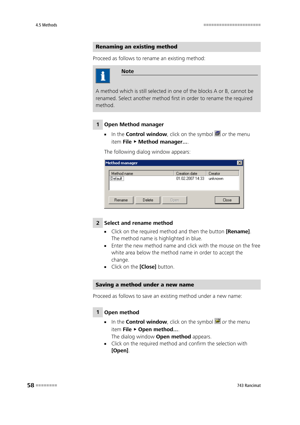 Metrohm 743 Rancimat User Manual | Page 66 / 197