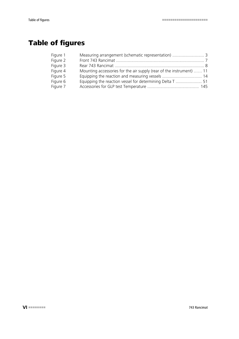 Table of figures | Metrohm 743 Rancimat User Manual | Page 8 / 197