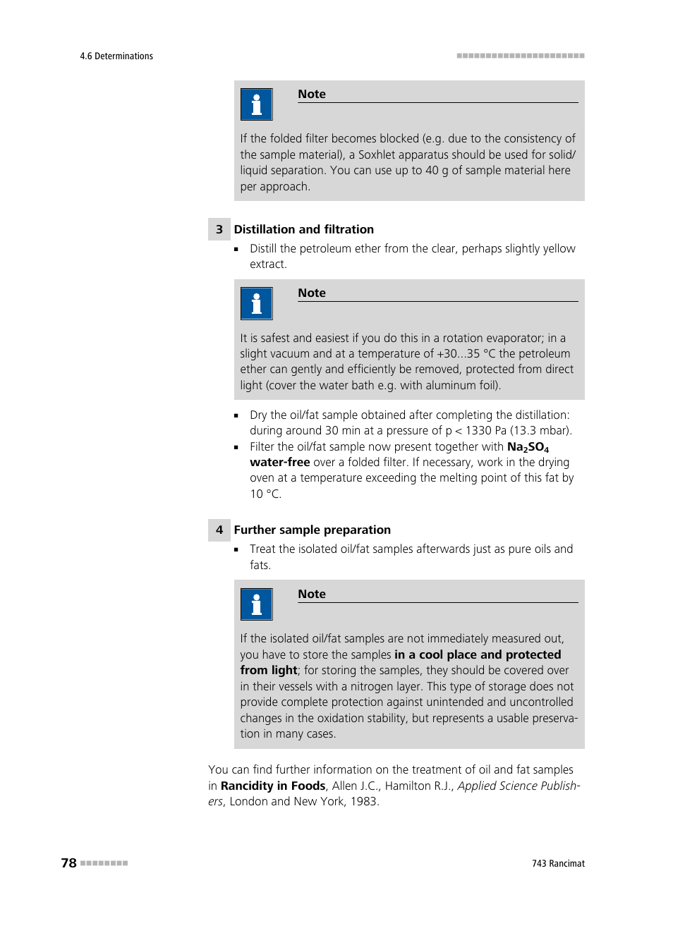 Metrohm 743 Rancimat User Manual | Page 86 / 197