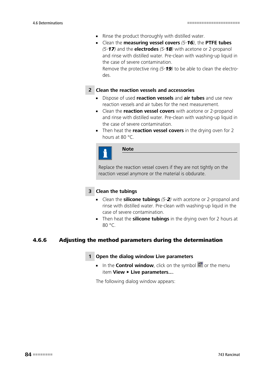 Section 4.6.6 | Metrohm 743 Rancimat User Manual | Page 92 / 197