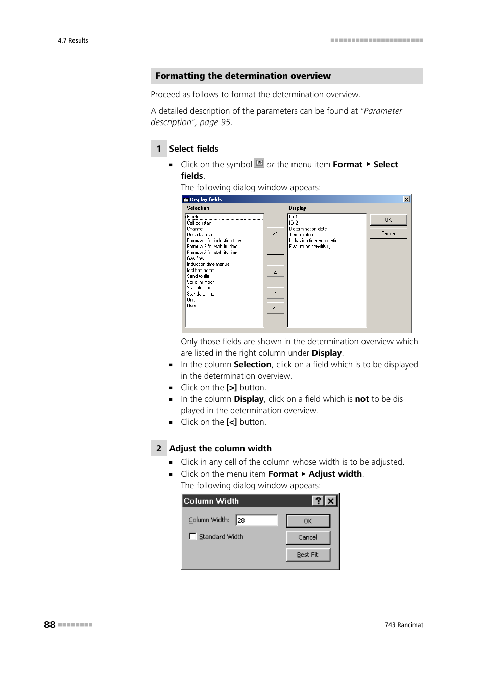 Metrohm 743 Rancimat User Manual | Page 96 / 197