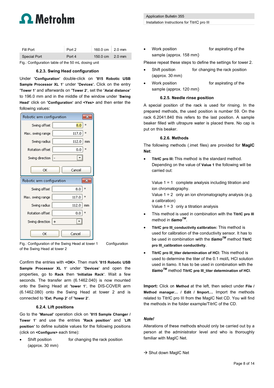 Metrohm TitrIC pro III User Manual | Page 8 / 14