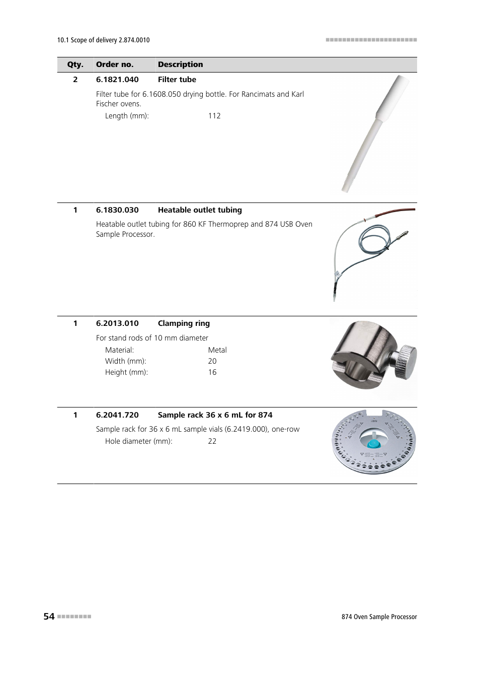 Metrohm 874 USB Oven Sample Processor User Manual | Page 62 / 79