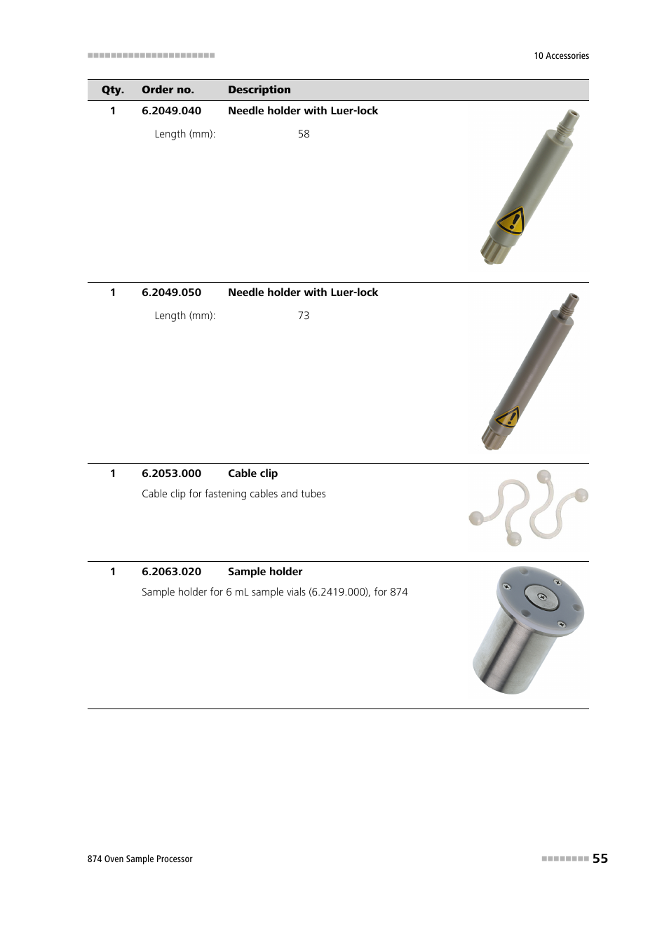 Metrohm 874 USB Oven Sample Processor User Manual | Page 63 / 79