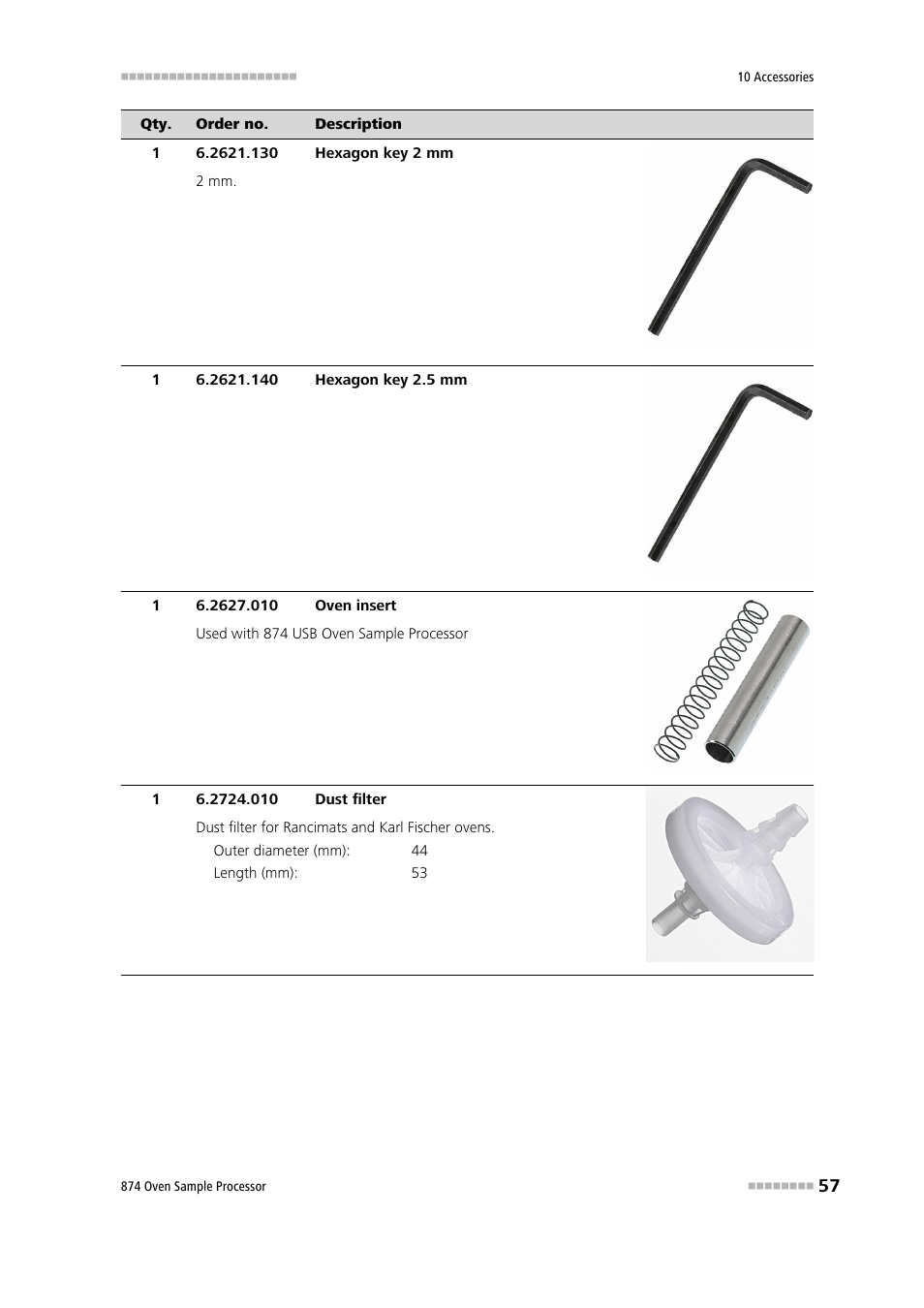 Metrohm 874 USB Oven Sample Processor User Manual | Page 65 / 79