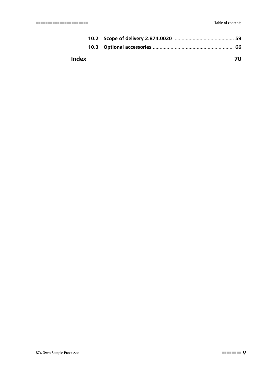 Metrohm 874 USB Oven Sample Processor User Manual | Page 7 / 79