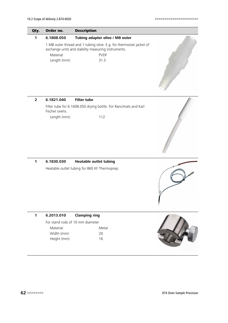 Metrohm 874 USB Oven Sample Processor User Manual | Page 70 / 79