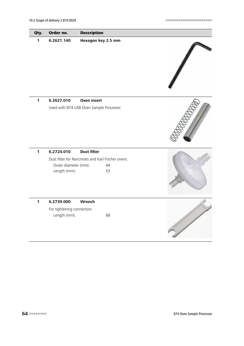 Metrohm 874 USB Oven Sample Processor User Manual | Page 72 / 79