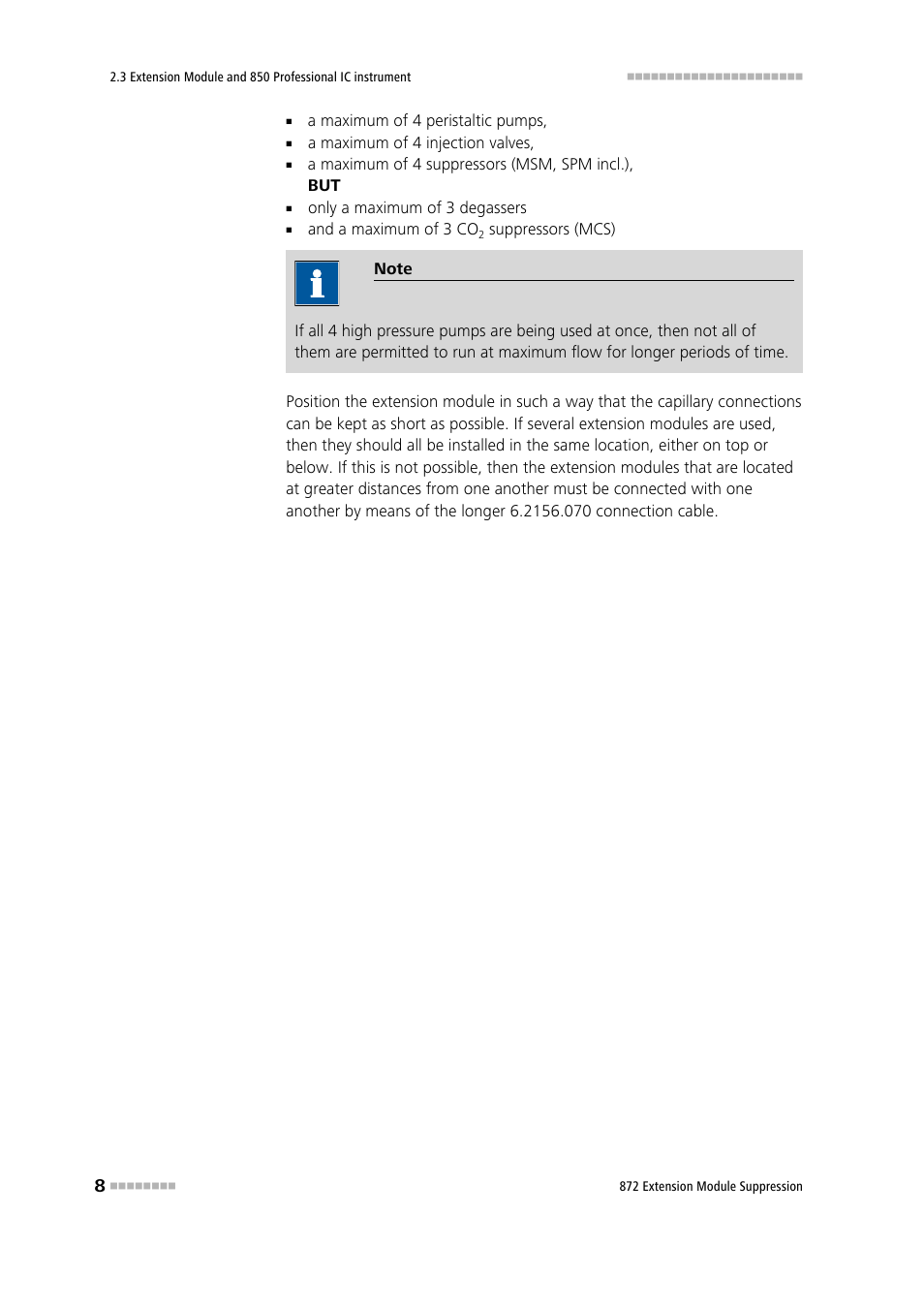 Metrohm 872 Extension Module Suppression User Manual | Page 16 / 60