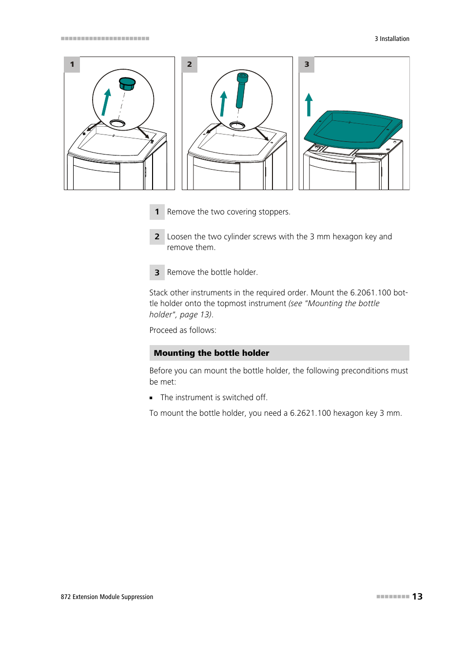 Metrohm 872 Extension Module Suppression User Manual | Page 21 / 60