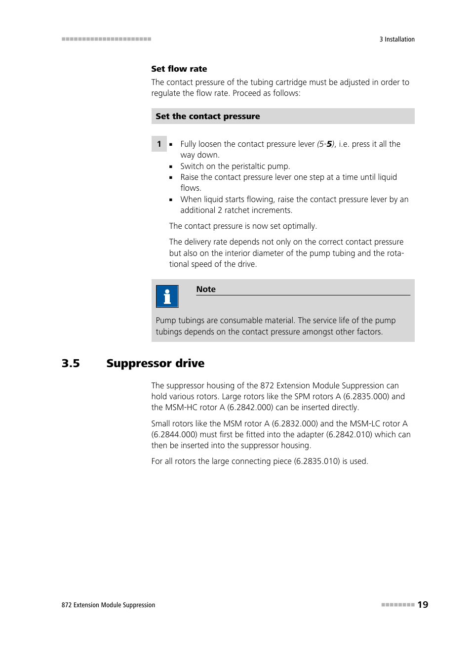 5 suppressor drive, Suppressor drive | Metrohm 872 Extension Module Suppression User Manual | Page 27 / 60