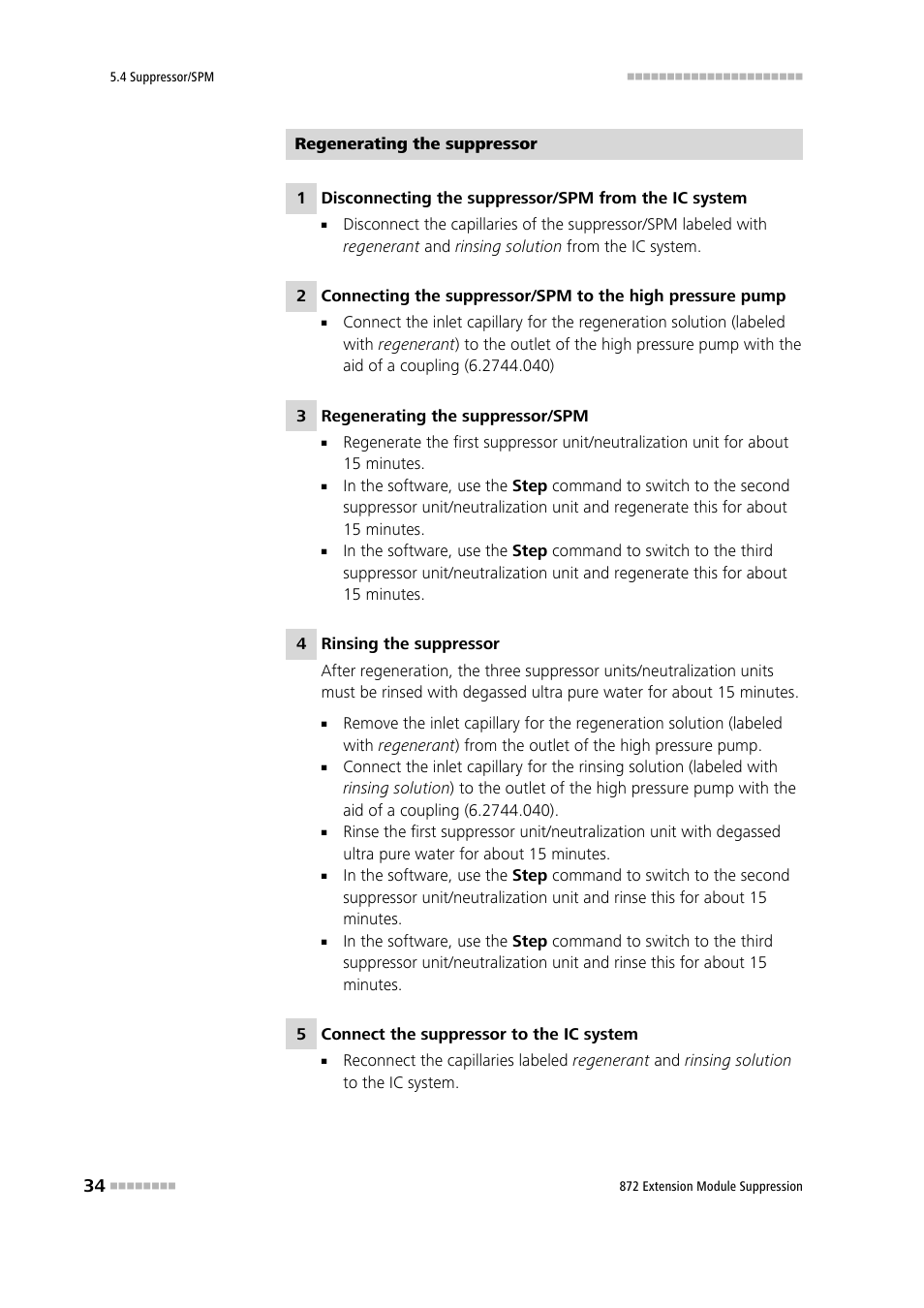 Metrohm 872 Extension Module Suppression User Manual | Page 42 / 60