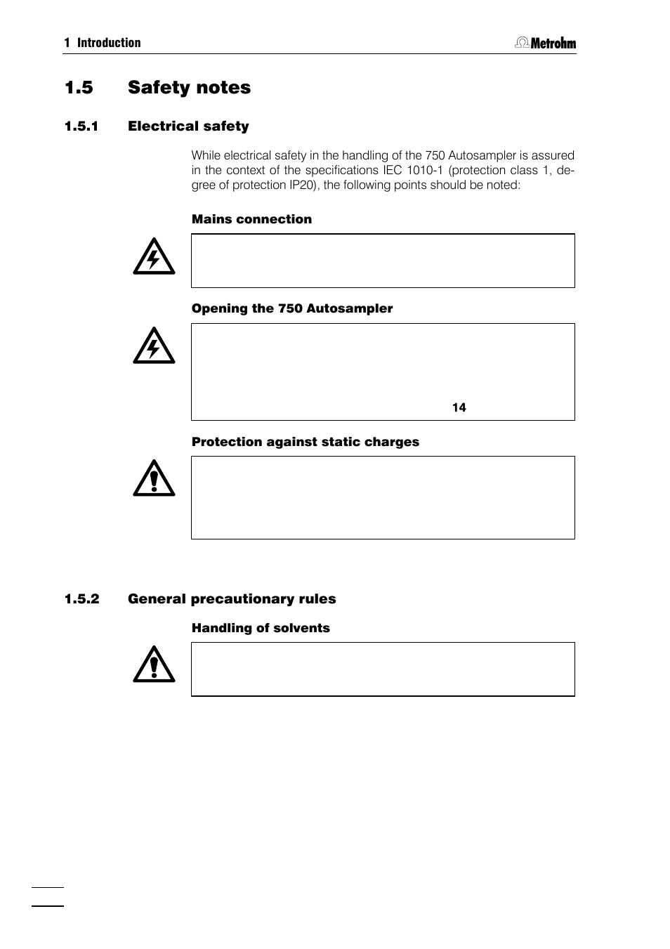 Metrohm 750 Autosampler User Manual | Page 11 / 65