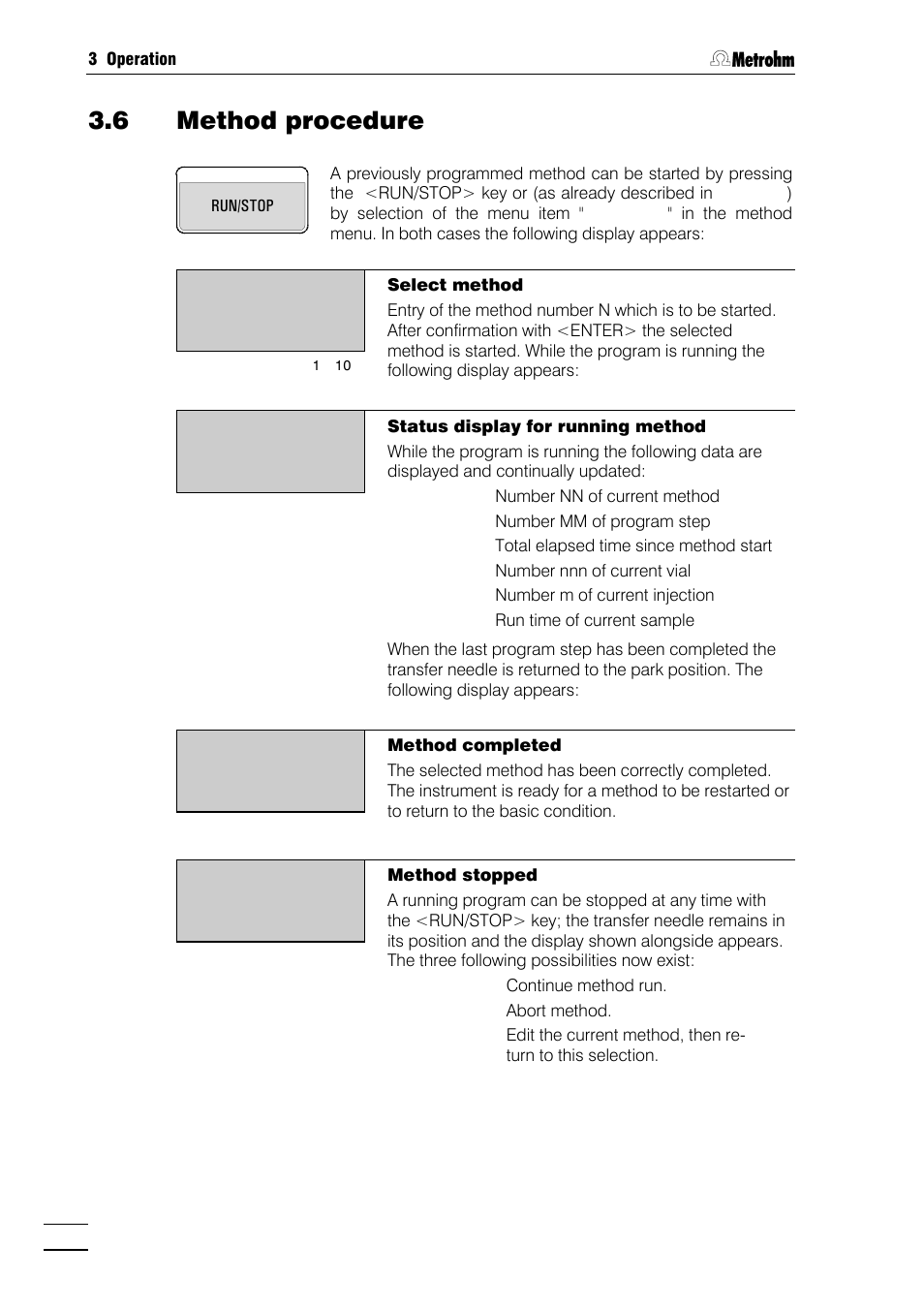 6 method procedure | Metrohm 750 Autosampler User Manual | Page 37 / 65
