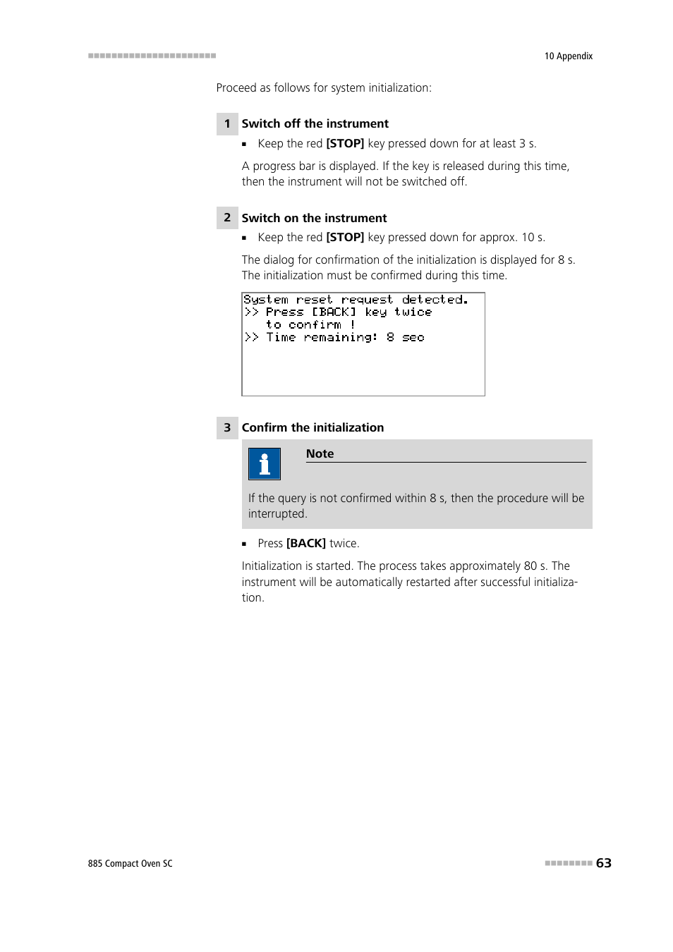 Metrohm 885 Compact Oven SC User Manual | Page 73 / 93