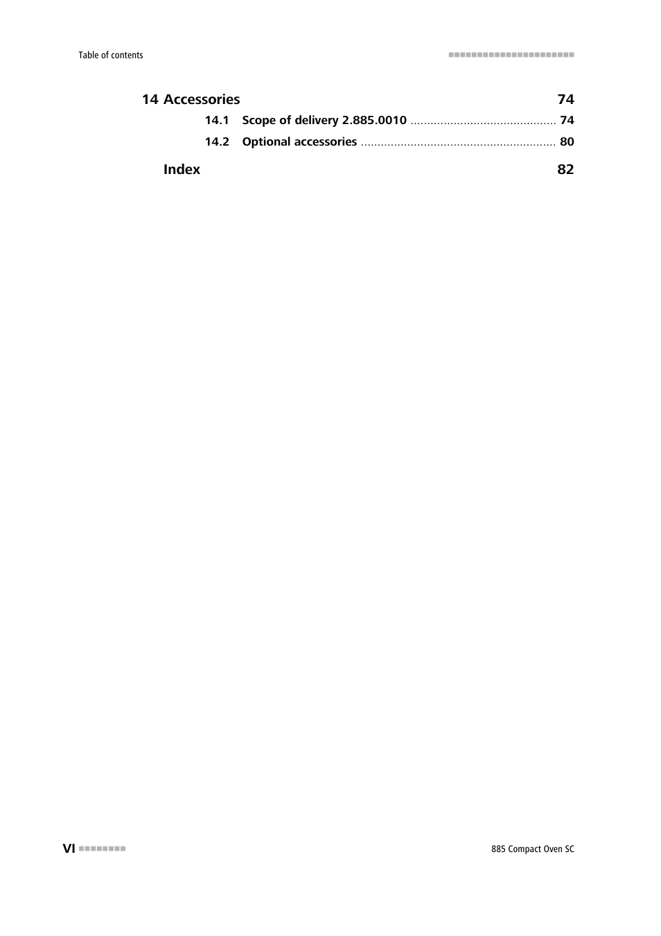 Metrohm 885 Compact Oven SC User Manual | Page 8 / 93