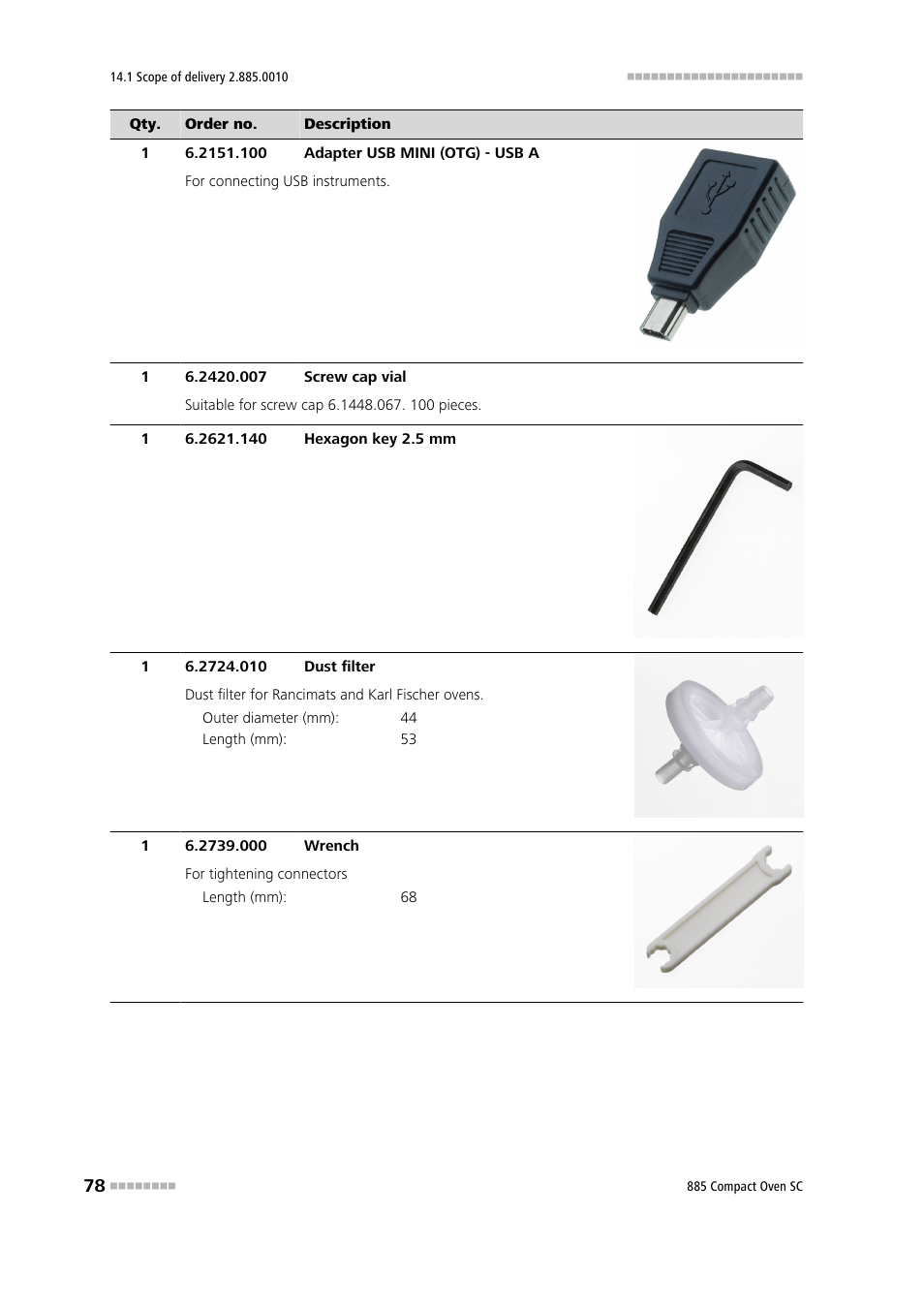 Metrohm 885 Compact Oven SC User Manual | Page 88 / 93