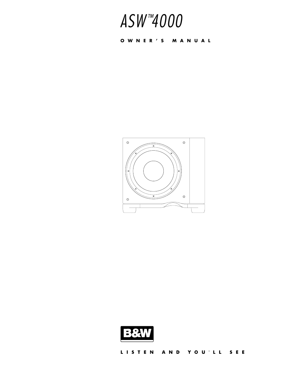 Bowers & Wilkins 4000 User Manual | 42 pages