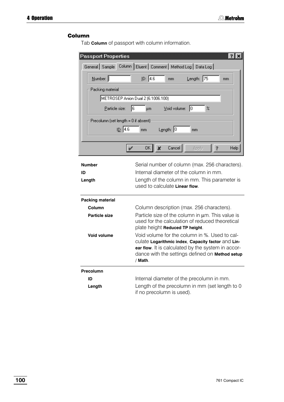 Metrohm 761 Compact IC User Manual | Page 110 / 228