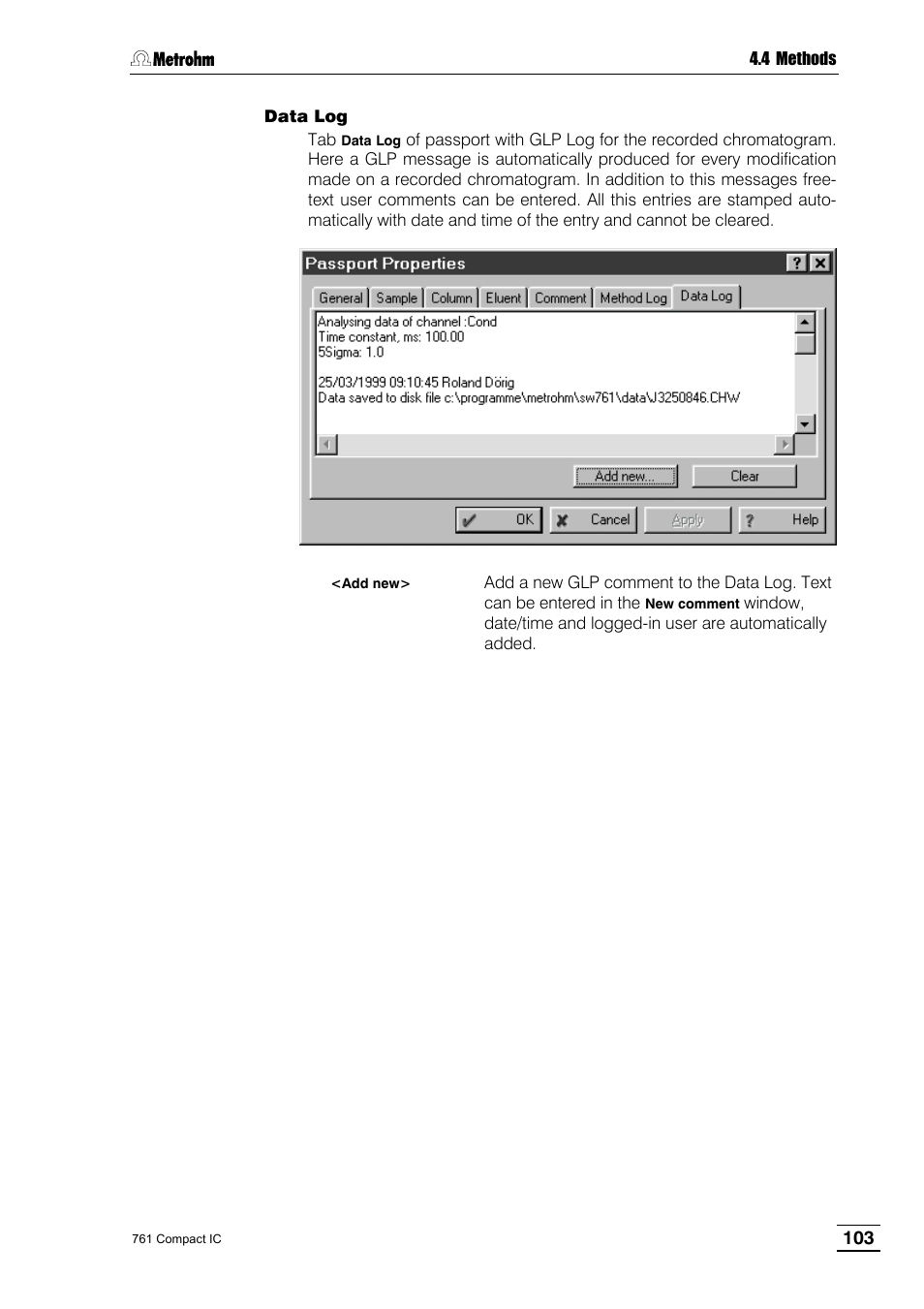 Metrohm 761 Compact IC User Manual | Page 113 / 228