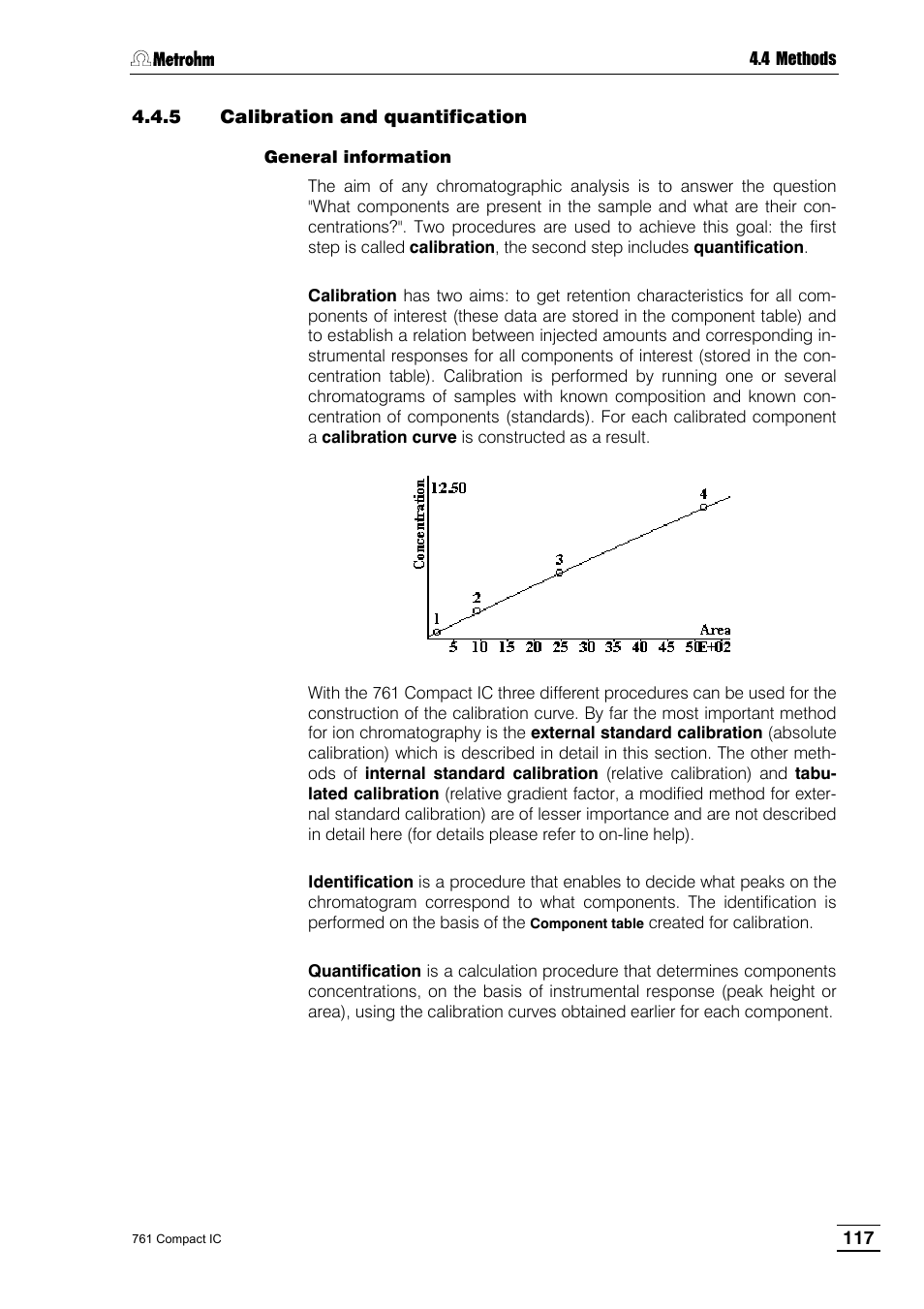 5 calibration and quantification | Metrohm 761 Compact IC User Manual | Page 127 / 228