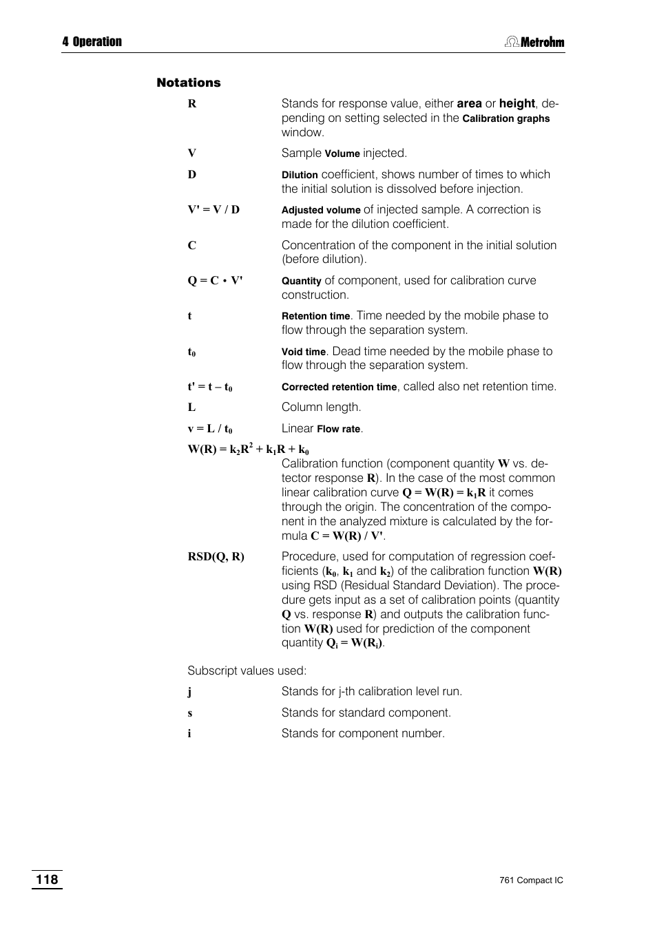 Metrohm 761 Compact IC User Manual | Page 128 / 228