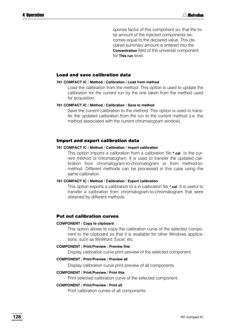 Metrohm 761 Compact IC User Manual | Page 138 / 228