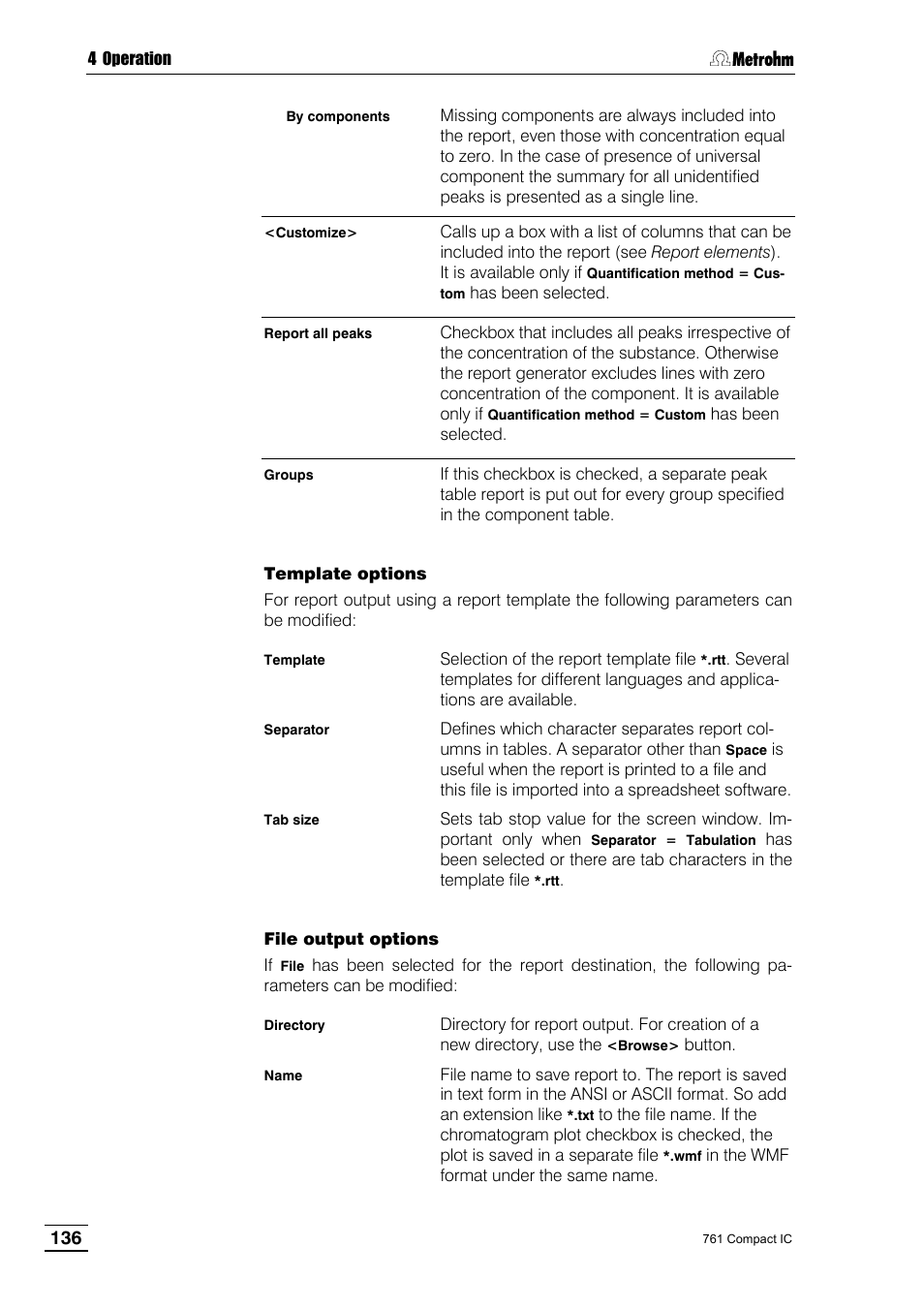 Metrohm 761 Compact IC User Manual | Page 146 / 228