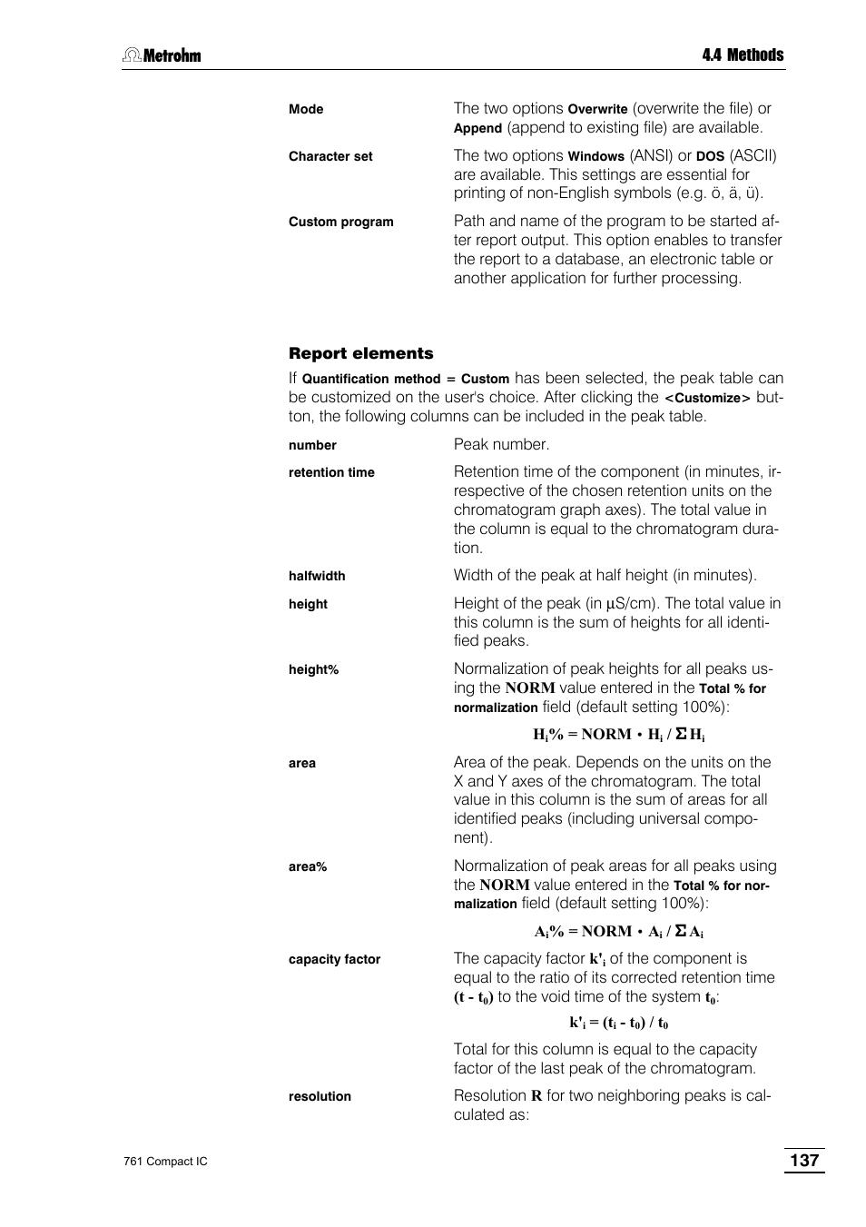 Metrohm 761 Compact IC User Manual | Page 147 / 228