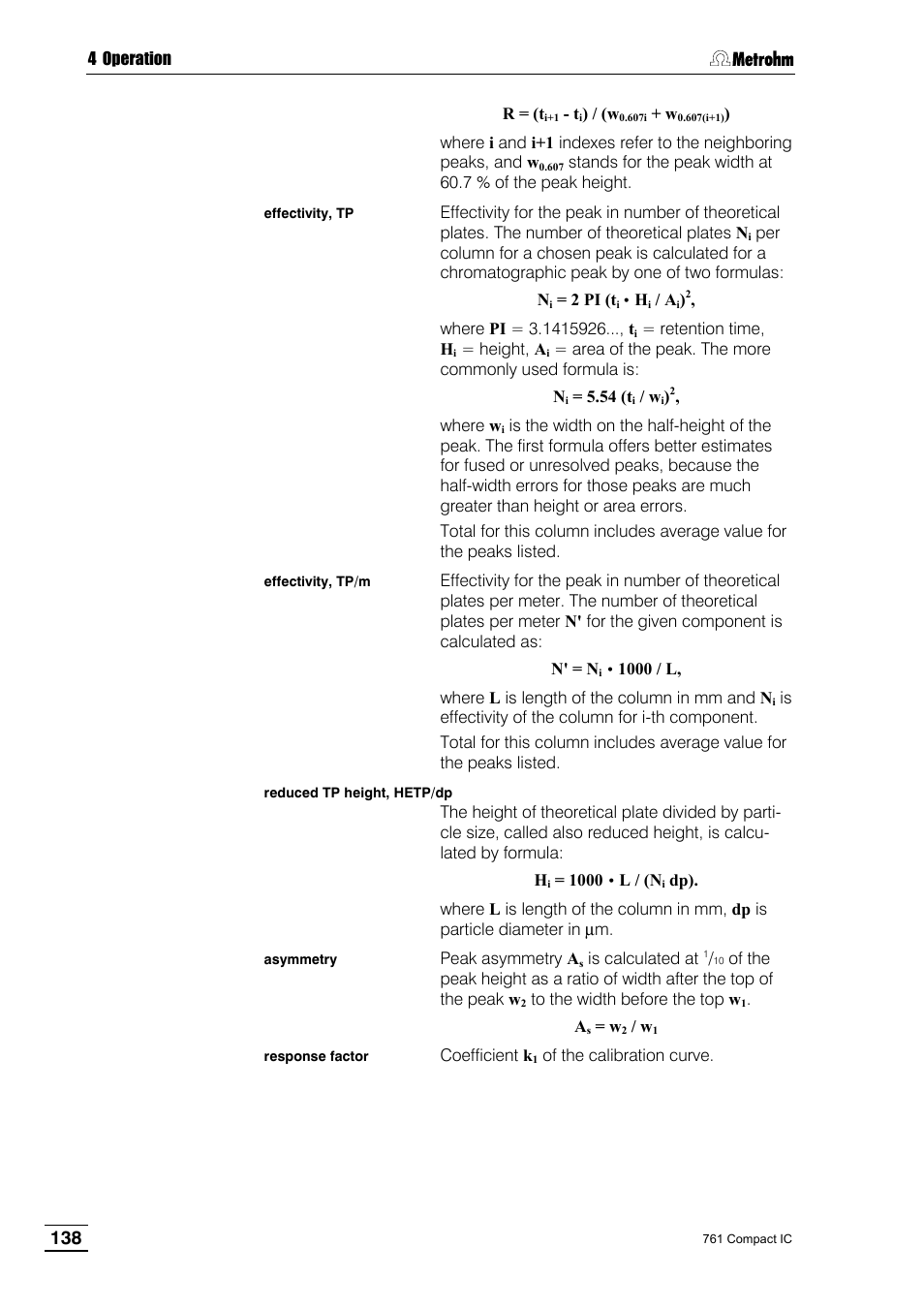 Metrohm 761 Compact IC User Manual | Page 148 / 228