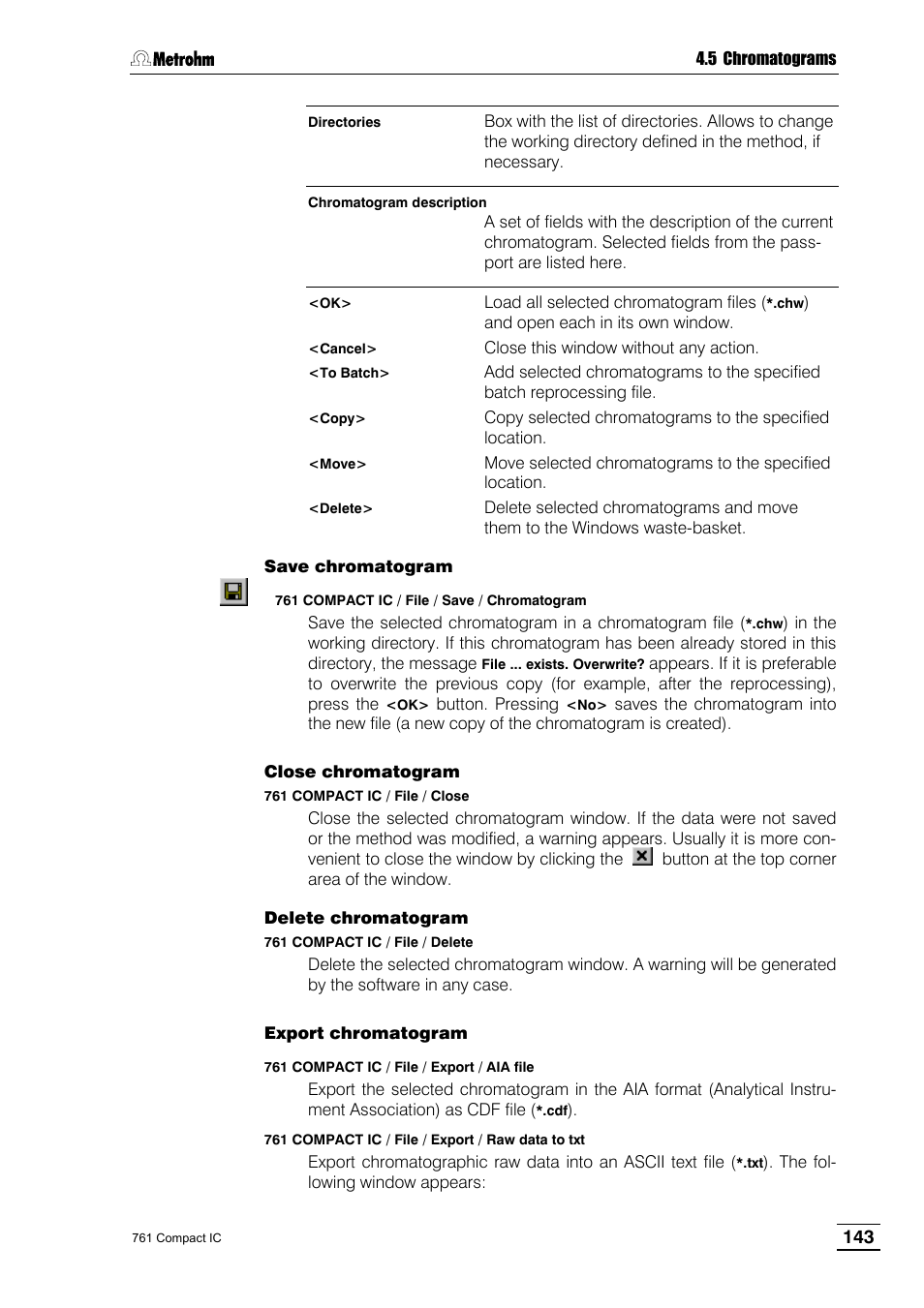 Metrohm 761 Compact IC User Manual | Page 153 / 228