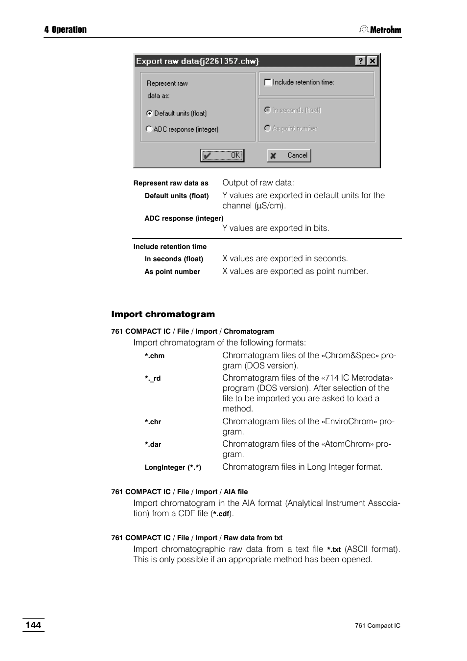 Metrohm 761 Compact IC User Manual | Page 154 / 228