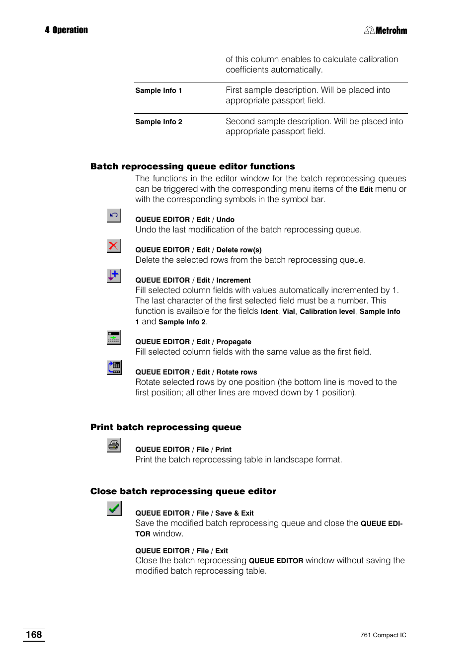 Metrohm 761 Compact IC User Manual | Page 178 / 228