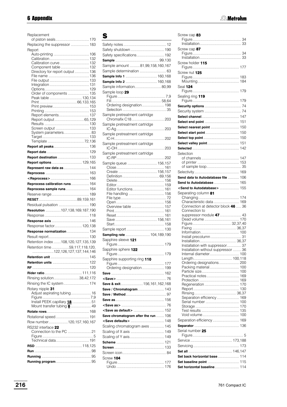 6 appendix | Metrohm 761 Compact IC User Manual | Page 226 / 228