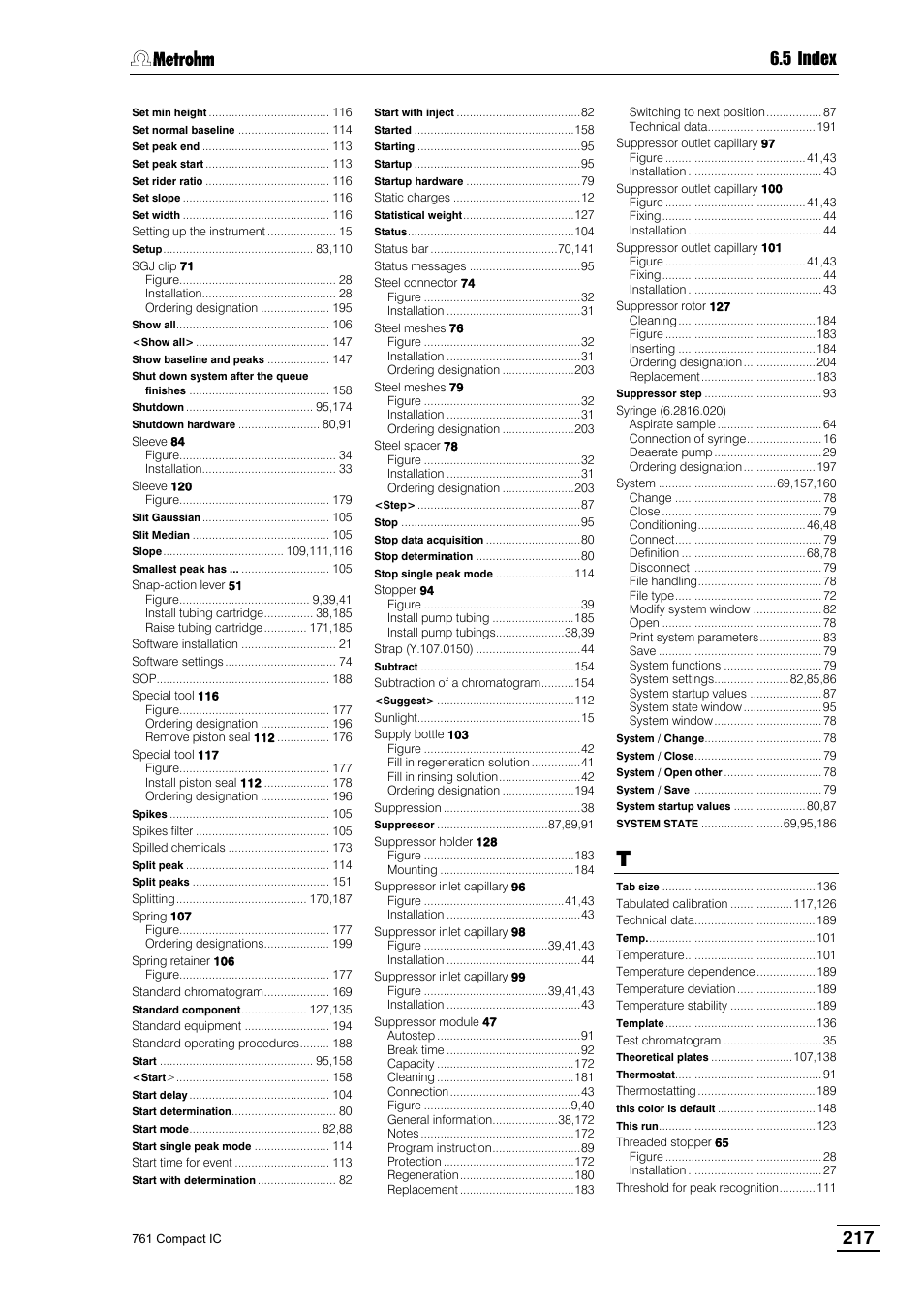 5 index | Metrohm 761 Compact IC User Manual | Page 227 / 228