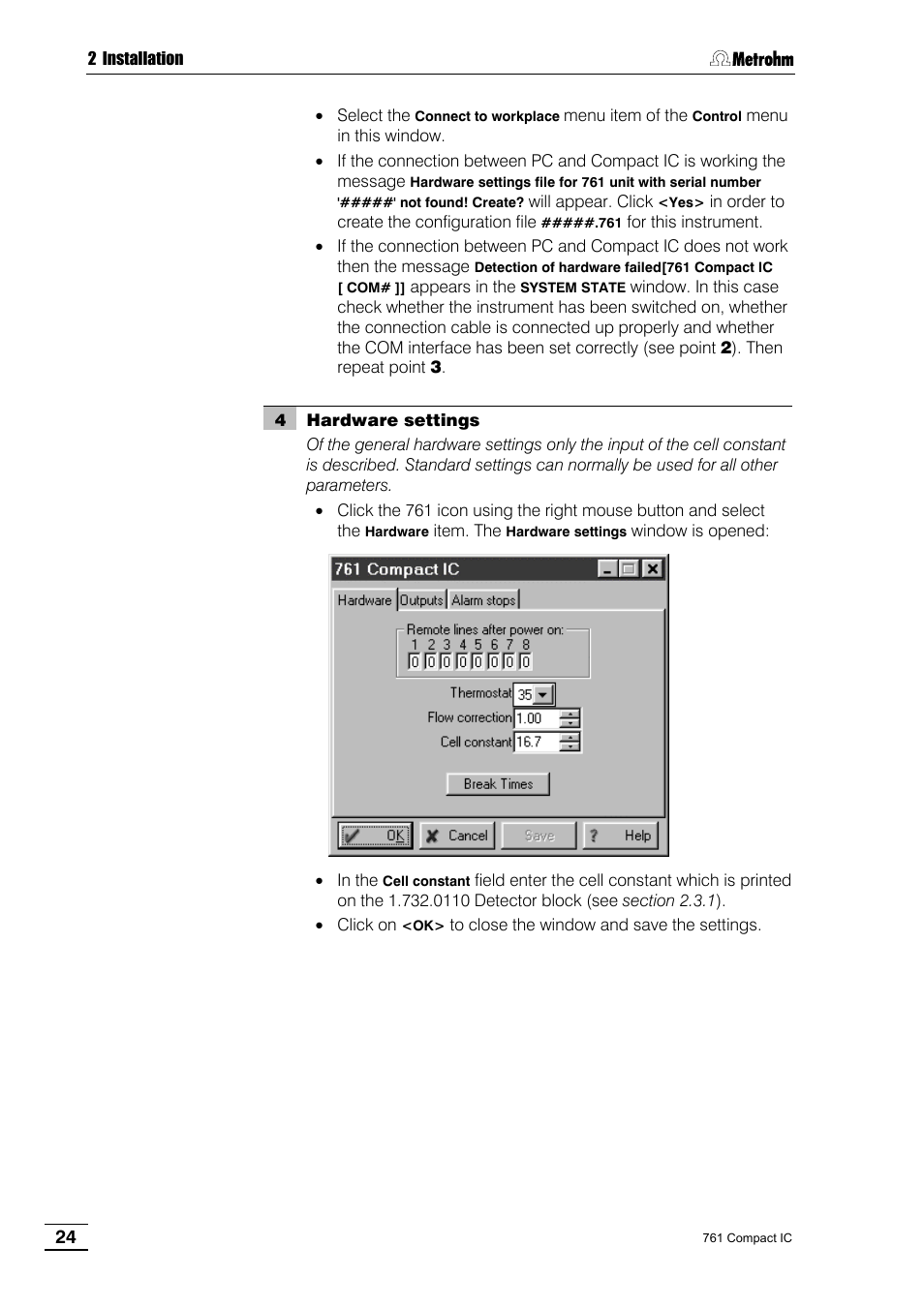 Metrohm 761 Compact IC User Manual | Page 34 / 228