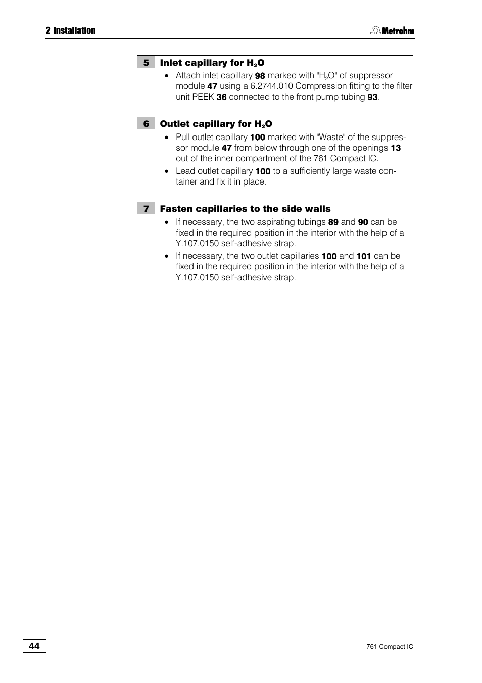 Metrohm 761 Compact IC User Manual | Page 54 / 228