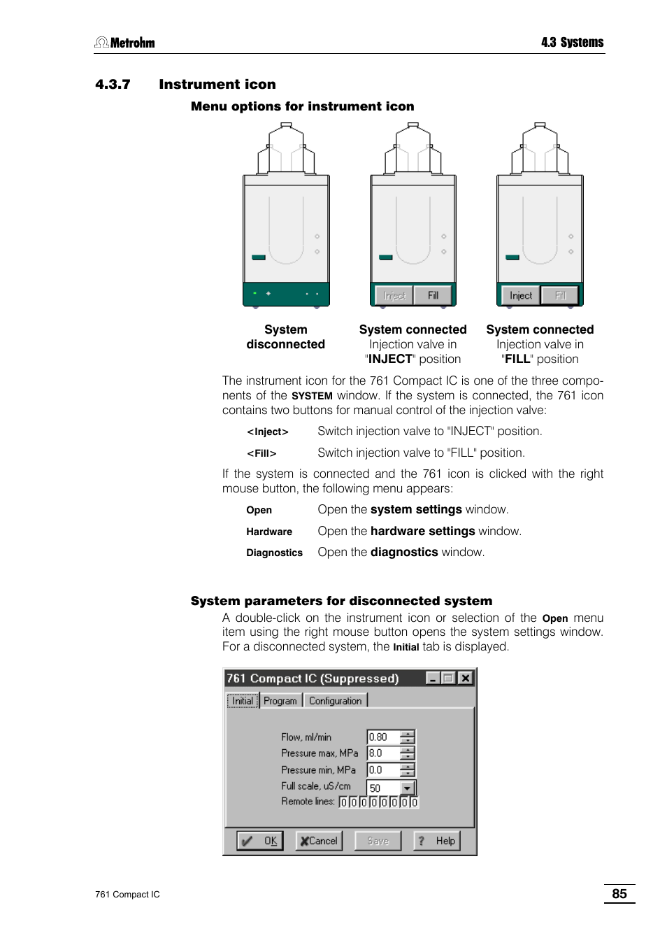 7 instrument icon | Metrohm 761 Compact IC User Manual | Page 95 / 228