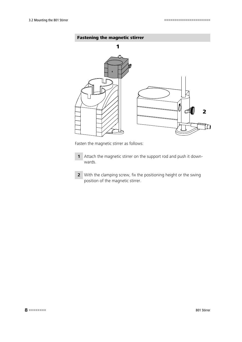 Metrohm 801 Magnetic Stirrer User Manual | Page 16 / 27