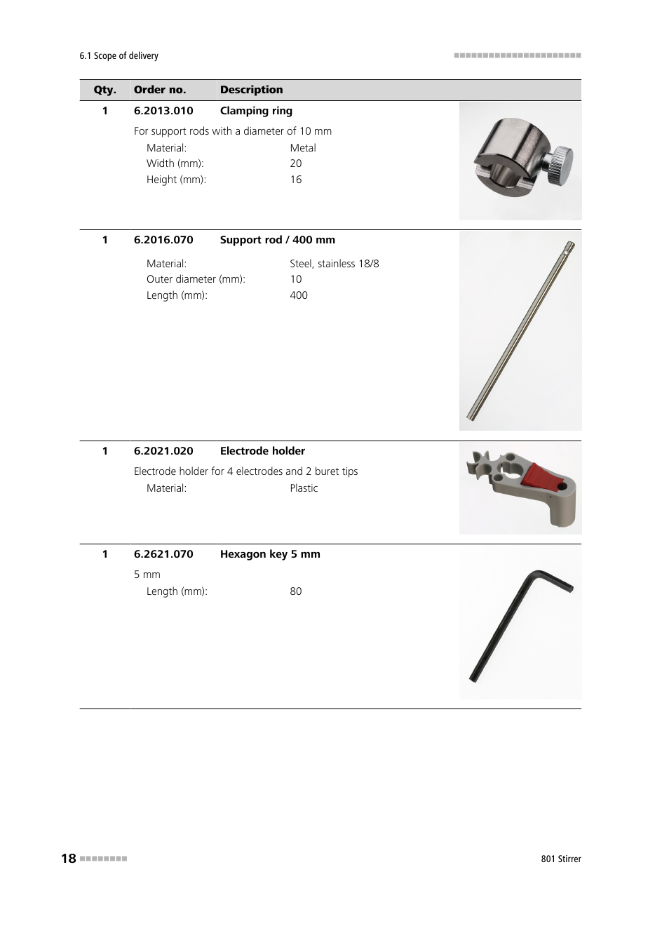 Metrohm 801 Magnetic Stirrer User Manual | Page 26 / 27