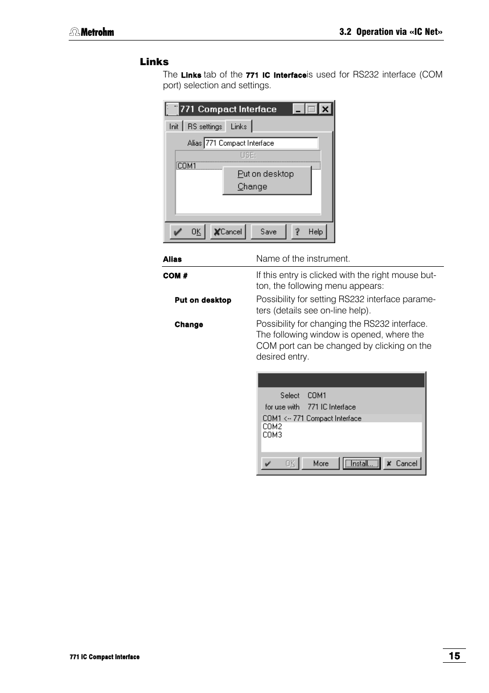 Metrohm 771 IC Compact Interface User Manual | Page 21 / 30