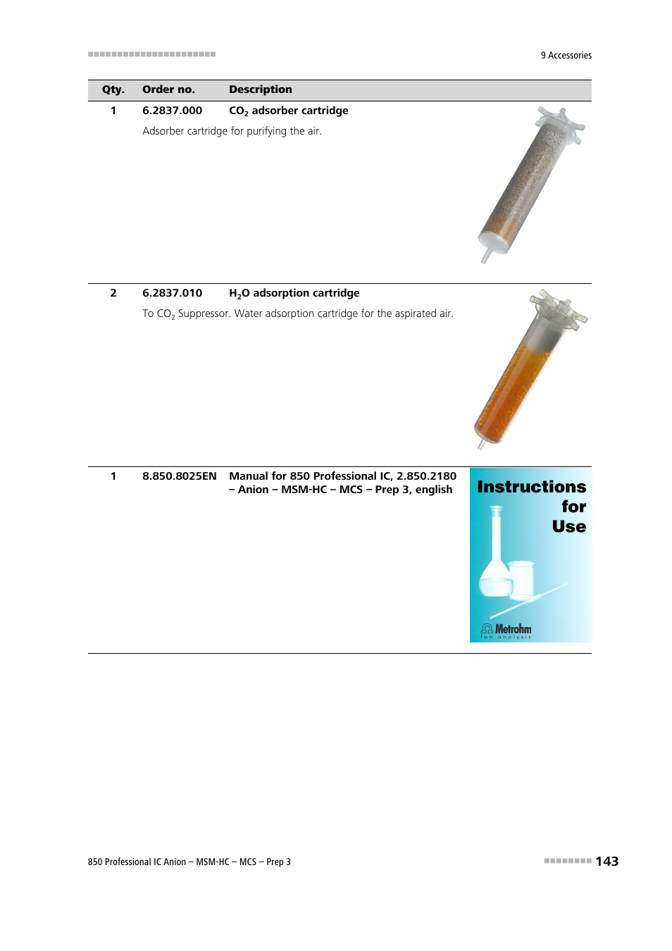 Metrohm 850 Professional IC MSM-HC MCS Prep 3 User Manual | Page 153 / 158