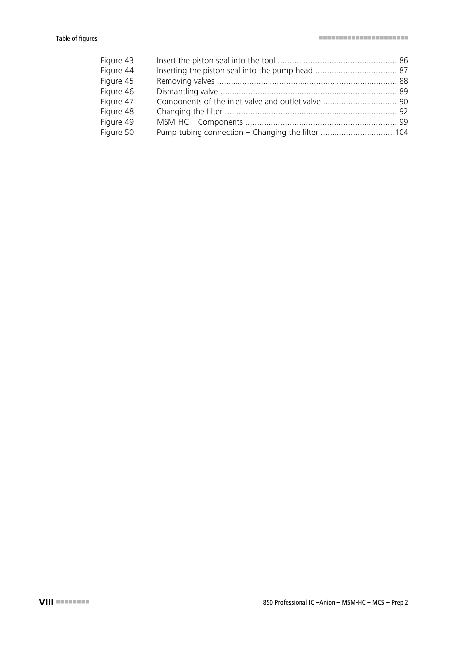 Metrohm 850 Professional IC Anion MSM-HC MCS Prep 2 User Manual | Page 10 / 150