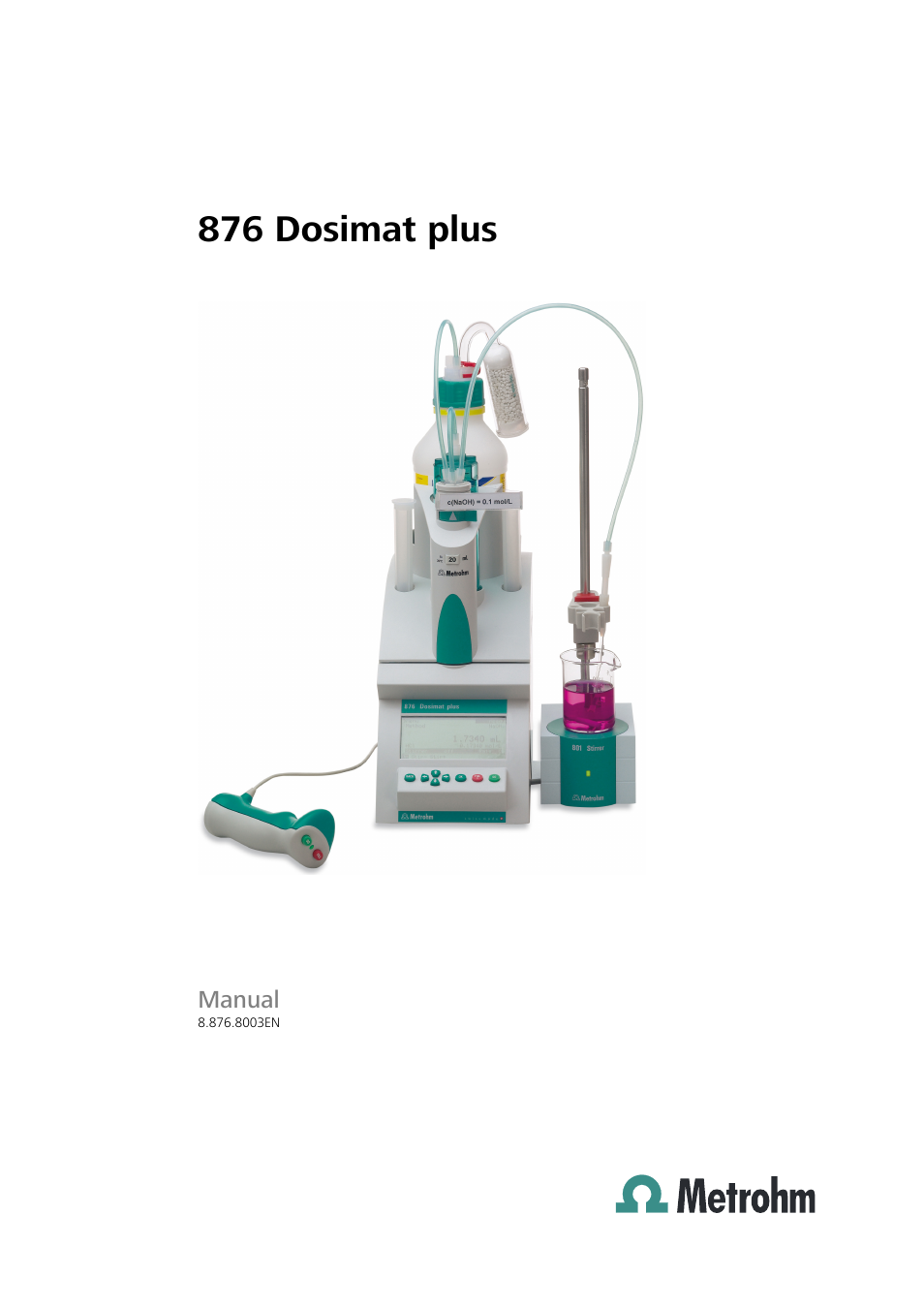 Metrohm 876 Dosimat plus User Manual | 88 pages