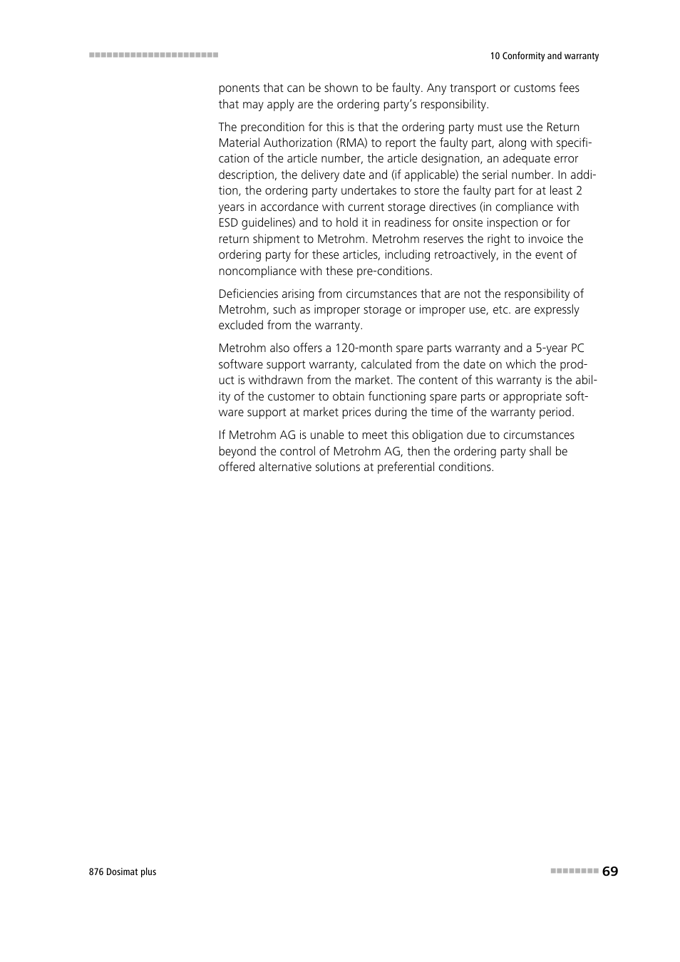Metrohm 876 Dosimat plus User Manual | Page 77 / 88