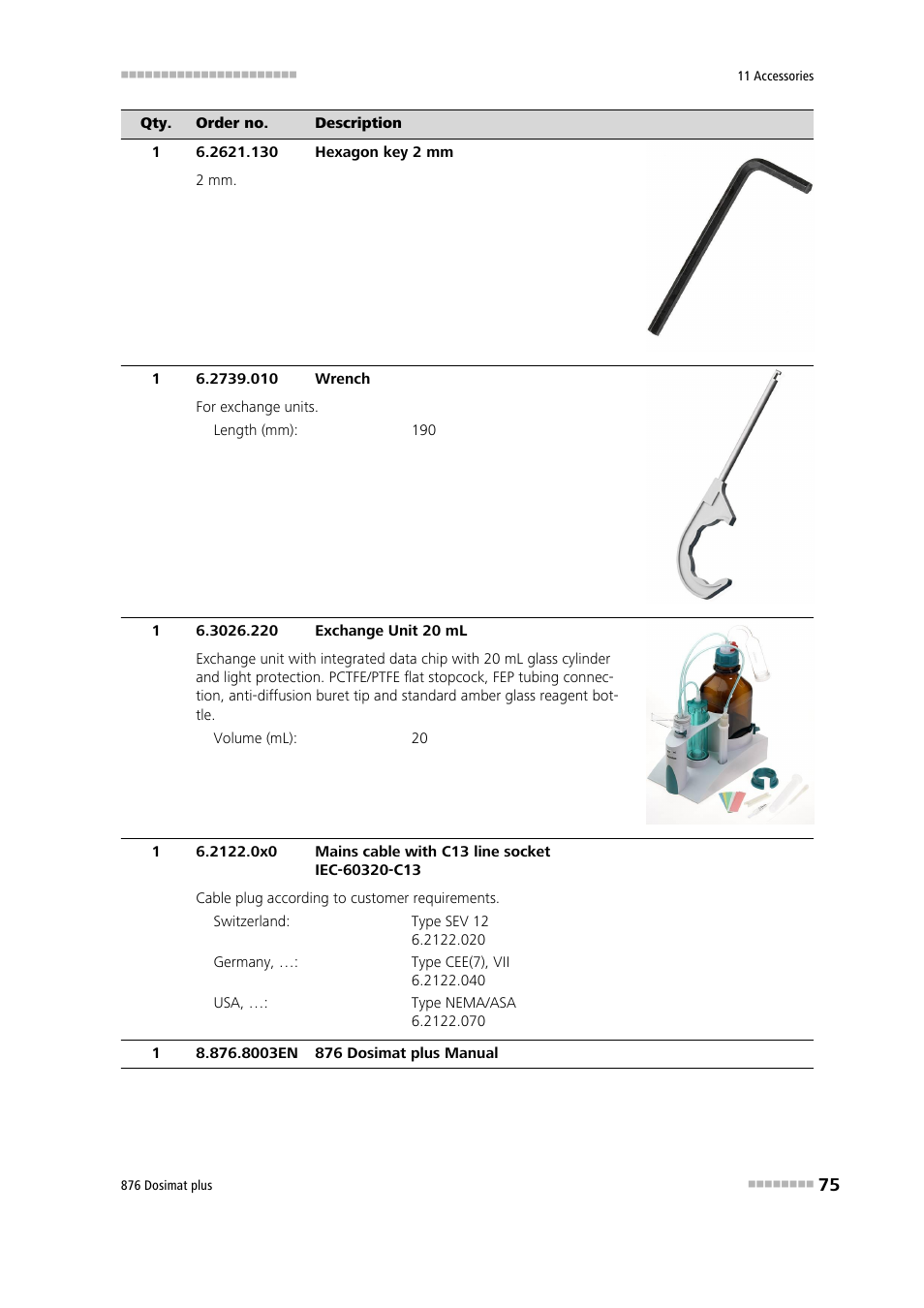 Metrohm 876 Dosimat plus User Manual | Page 83 / 88