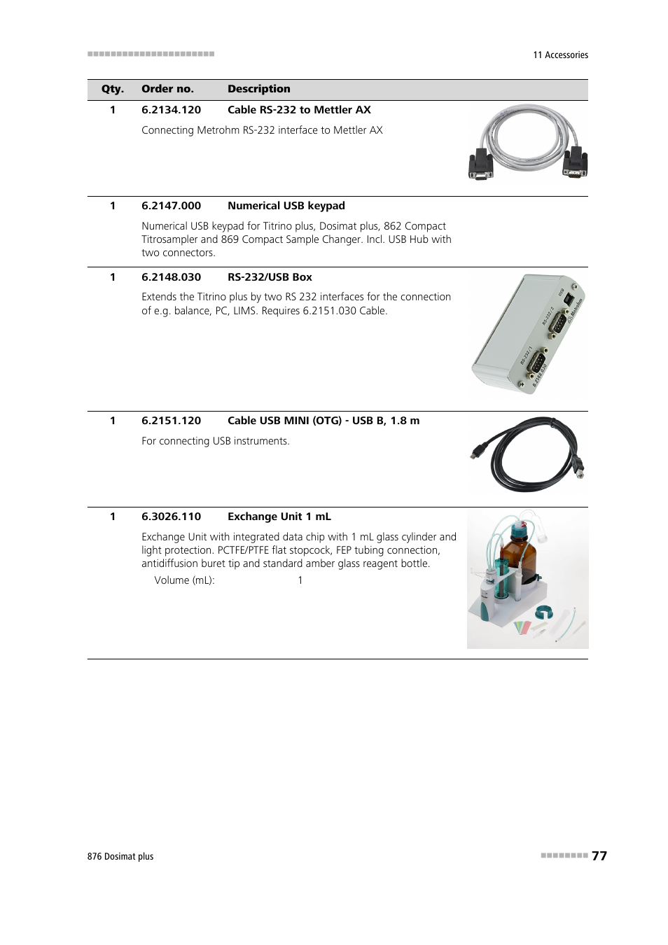Metrohm 876 Dosimat plus User Manual | Page 85 / 88